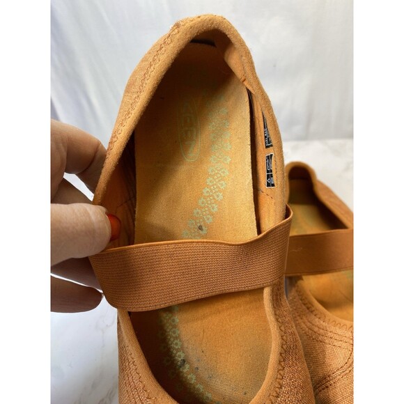 Keen Sienna Women’s Size 9 Mary Jane Shoes Slip On Ballet Flats orange Leather - Picture 7 of 7